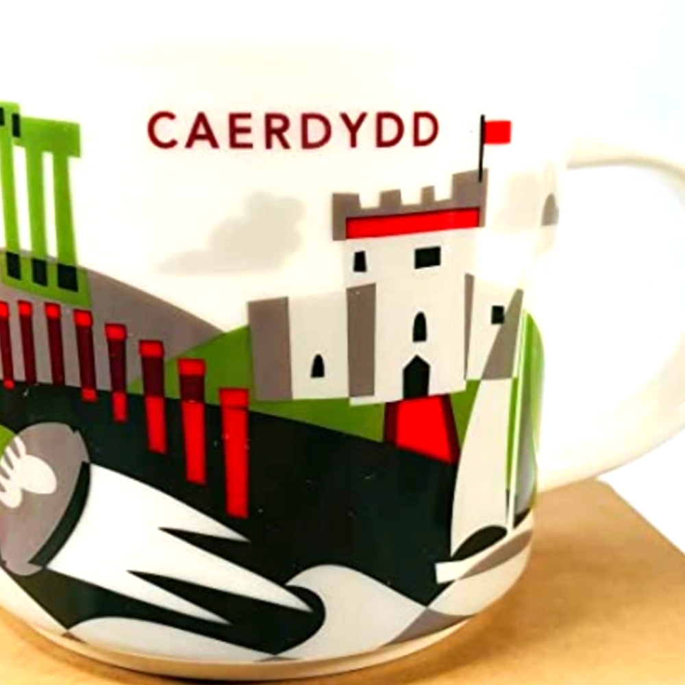 🏴󠁧󠁢󠁷󠁬󠁳󠁿 Starbucks CARDIFF CAERDYDD You Are Here Coffee Mug New